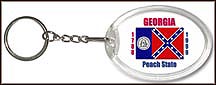 Georgia State Quarter Keychain