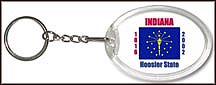 Indiana State Quarter Keychain
