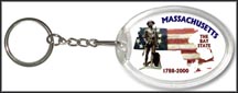 Massachusetts State Quarter Keychain