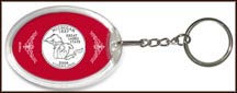 Michigan State Quarter Keychain