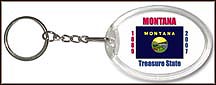 Montana State Quarter Keychain