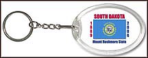 South Dakota State Quarter Keychain