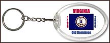 Virginia State Quarter Keychain